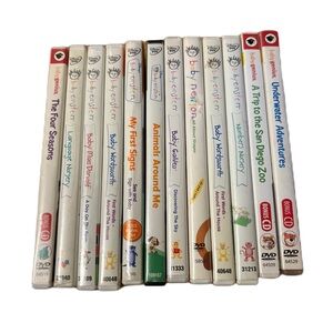 Baby Einstein Genius DVD Collection Bundle Lot Seasons Animals Learning Kids
